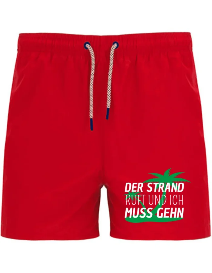 Der Strand ruft und ich muss gehn | Badeshort – Bild 4