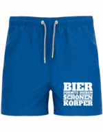 Bier formte diesen schönen Körper | Badeshort – Bild 3