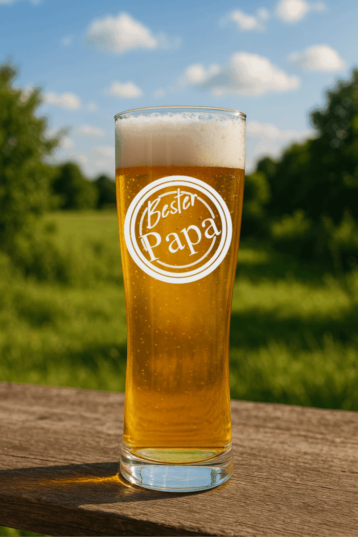 Bester Papa | graviertes Bierglas – Bild 3
