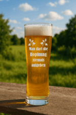 Hopfnung | graviertes Bierglas – Bild 2