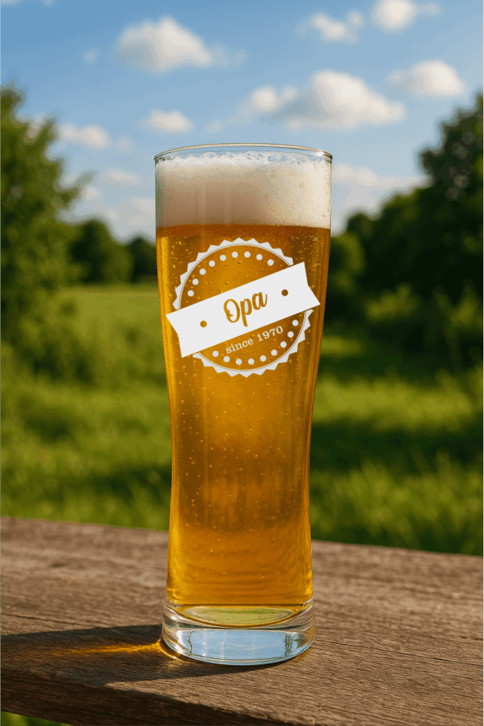 Opa since | graviertes Bierglas – Bild 3