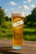 Papa since | graviertes Bierglas – Bild 2