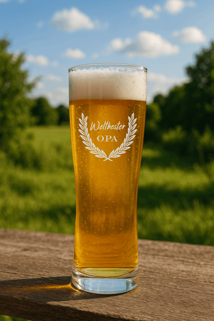 Weltbester Opa | graviertes Bierglas – Bild 3