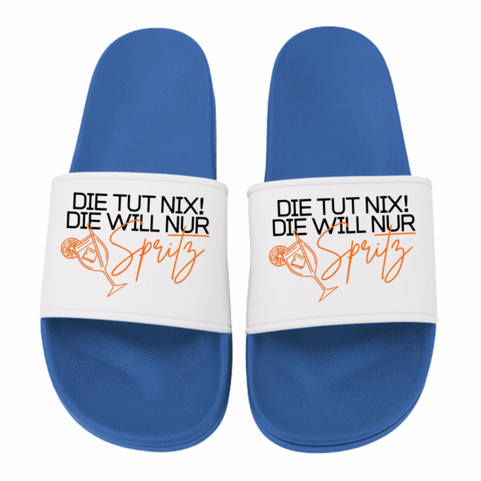 Badeschlappen | Die tut nix, die will nur Spritz – Bild 4