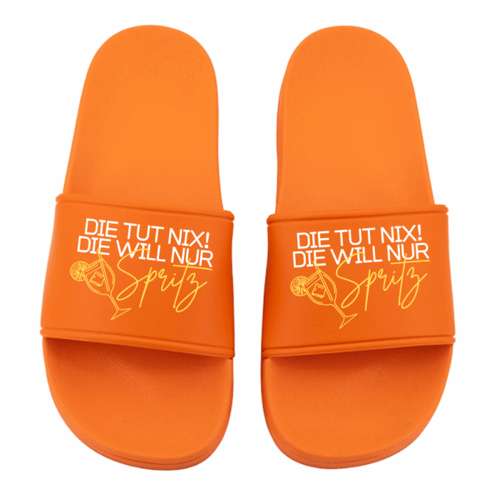 Badeschlappen | Die tut nix, die will nur Spritz – Bild 5