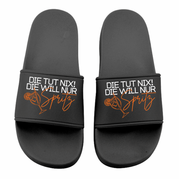 Badeschlappen | Die tut nix, die will nur Spritz – Bild 2