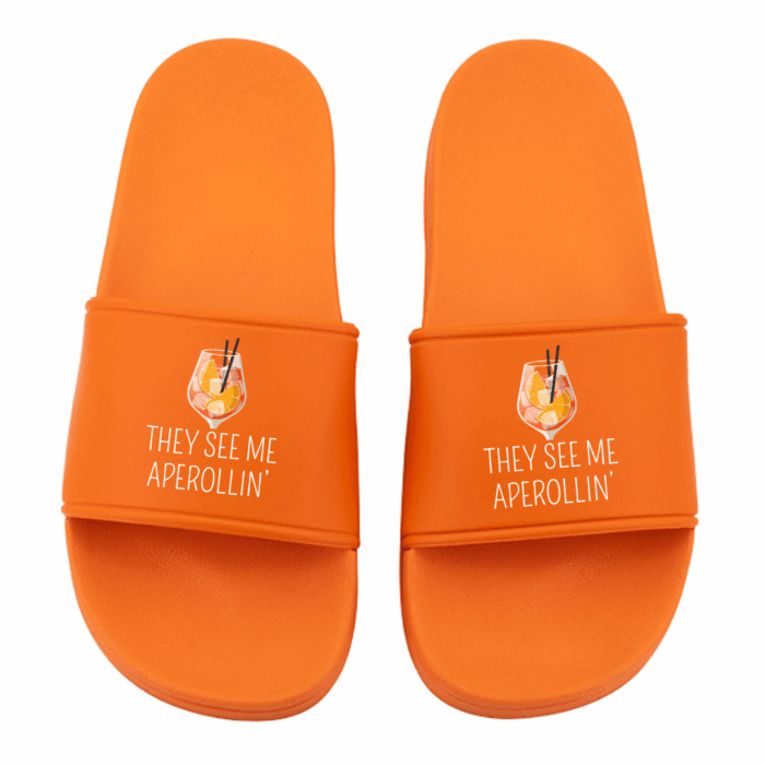 Badeschlappen | They see me aperollin – Bild 4