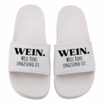 Badeschlappen | Wein, weil Koks ungesund ist