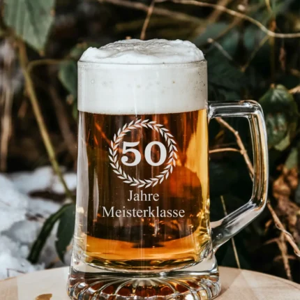 Wunschzahl Meisterklasse | graviertes Bierglas