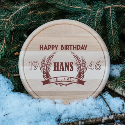 Happy Birthday | graviertes Schneidebrett/Jausenbrett