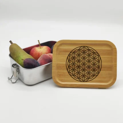 Blume des Lebens | gravierte Lunchbox