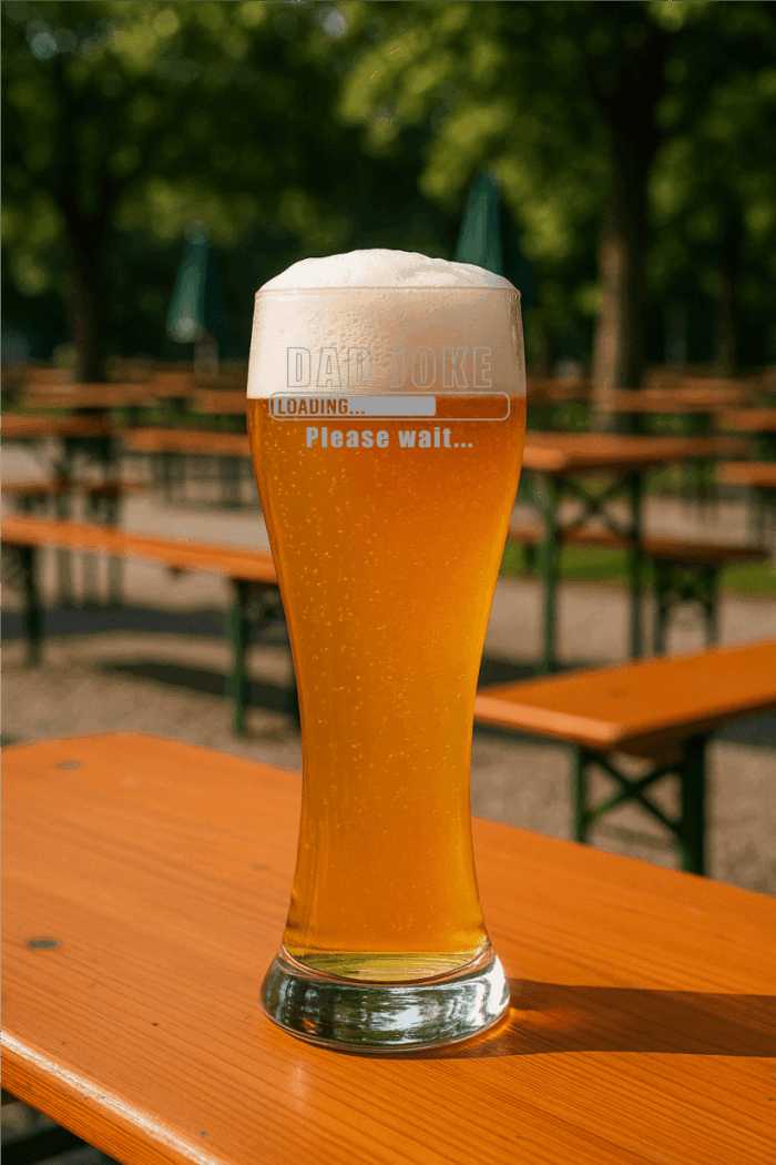 Dad Joke | graviertes Bierglas – Bild 2