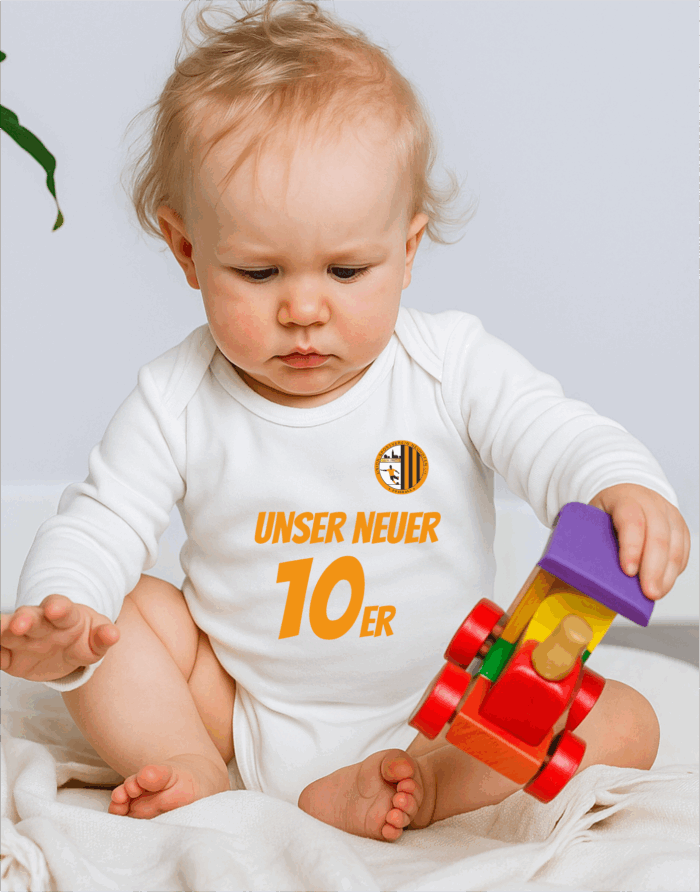 USV Neuhofen Unser neuer 10er | bedruckter Babybody – Bild 1