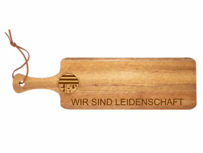 USV Neuhofen Logo mit Claim | graviertes Schneidebrett/Jausenbrett – Bild 4