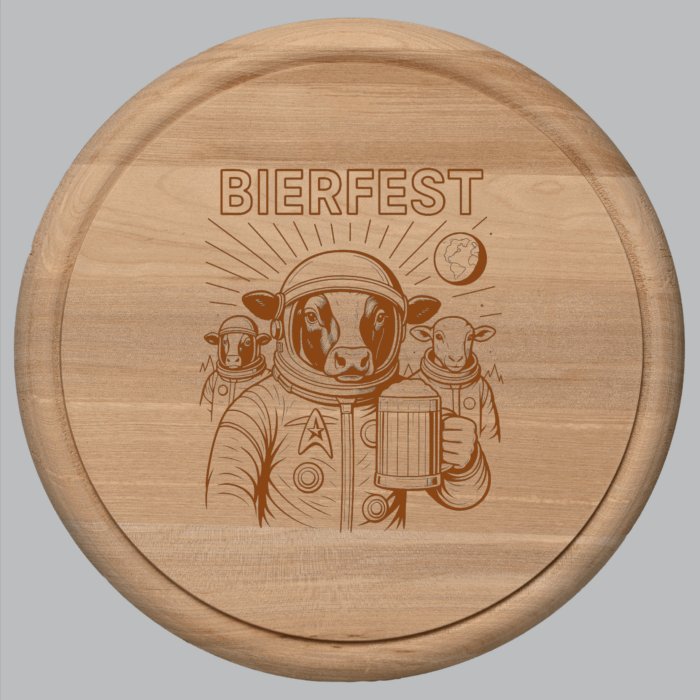 Bierfest Act 5 | graviertes Schneidebrett/Jausenbrett – Bild 1