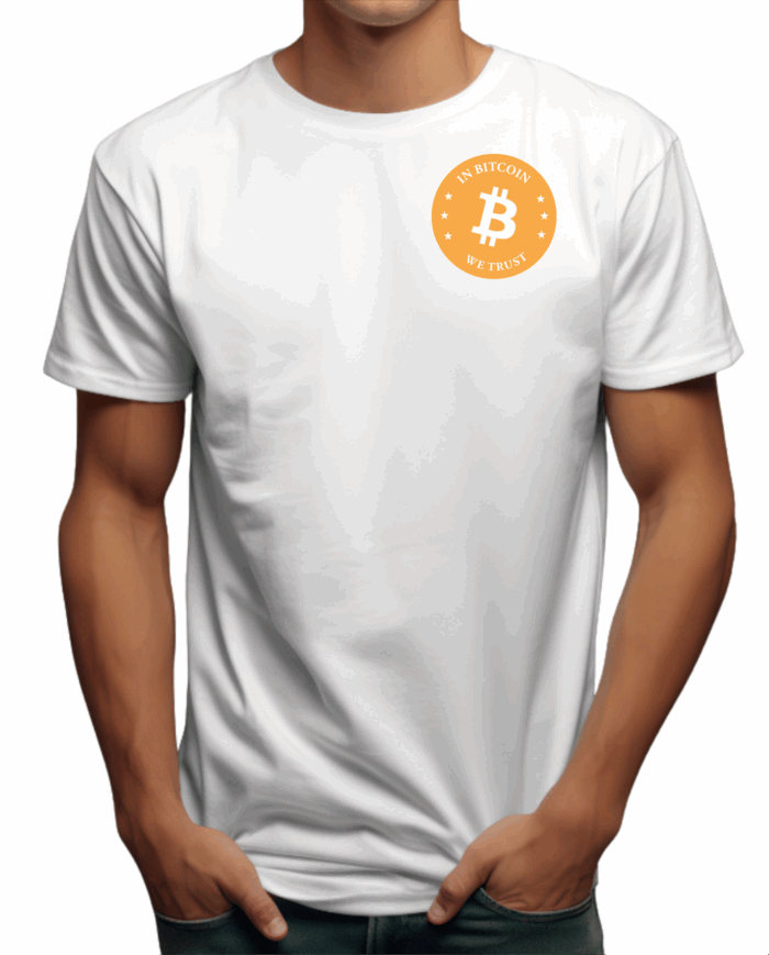 Krypotshirt BTC we trust weiss Shirt - In Bitcoin we trust | Tshirt – Bild 1