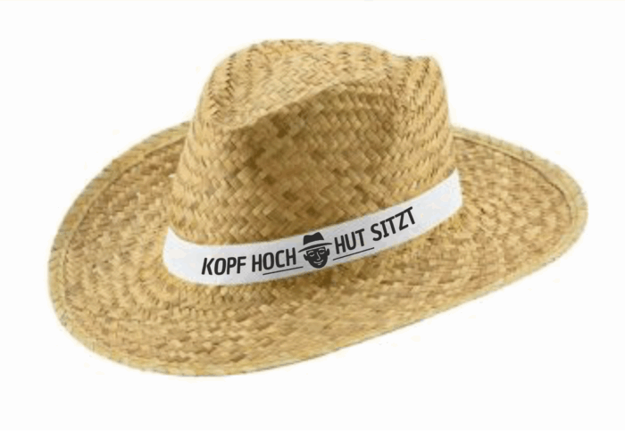 Strohhut | Kopf hoch Hut sitzt – Bild 3