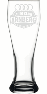 Audi Club Arnberg | graviertes Bierglas – Bild 3
