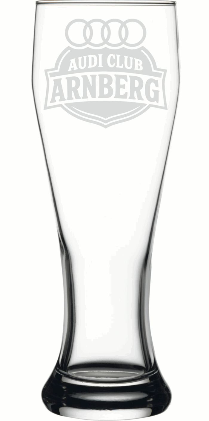 Audi Club Arnberg | graviertes Bierglas – Bild 3