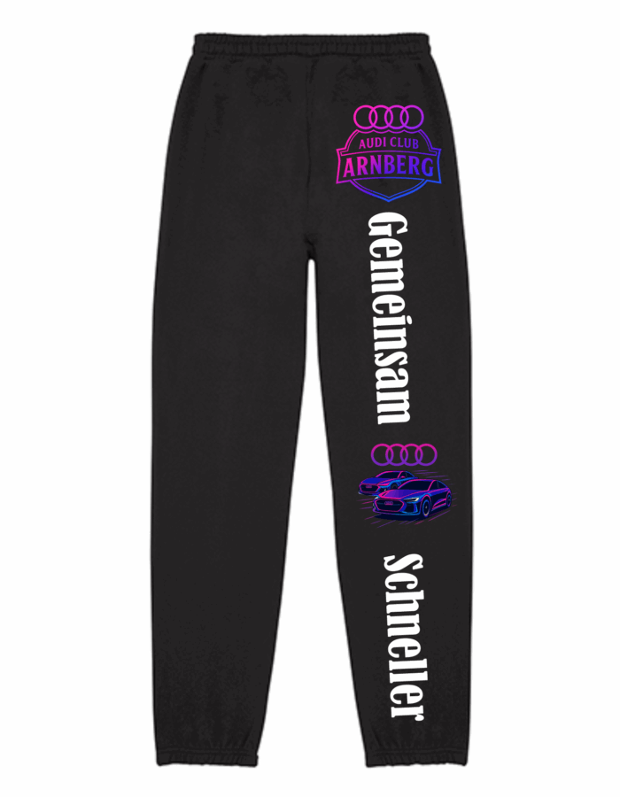 jogger modern gemeinsam Fan Jogginghose Modern Cut m. Bündchen verschiedene Motive | Audi Club Jogger – Bild 1