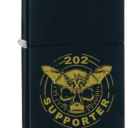 Supporter 202 | Zippo Black Matt graviert